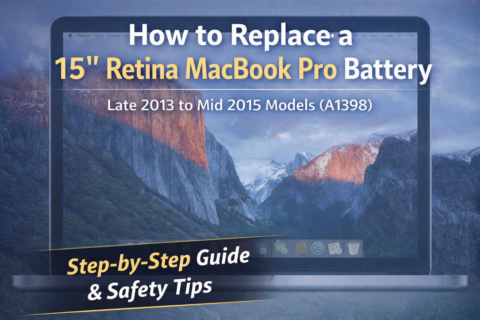 How to Replace a 15 inch Retina MacBook Pro Battery (Late 2013–Mid 201 ...
