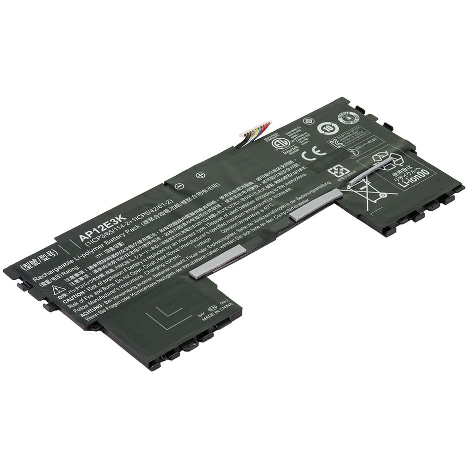 Acer AP12E3K 1ICP365114 1ICP54261 Aspire S7 191 6640 Aspire S7 191 6447  191 6400 191 6859 191 53314G 191 6413 [7.4V] Laptop Battery Replacement