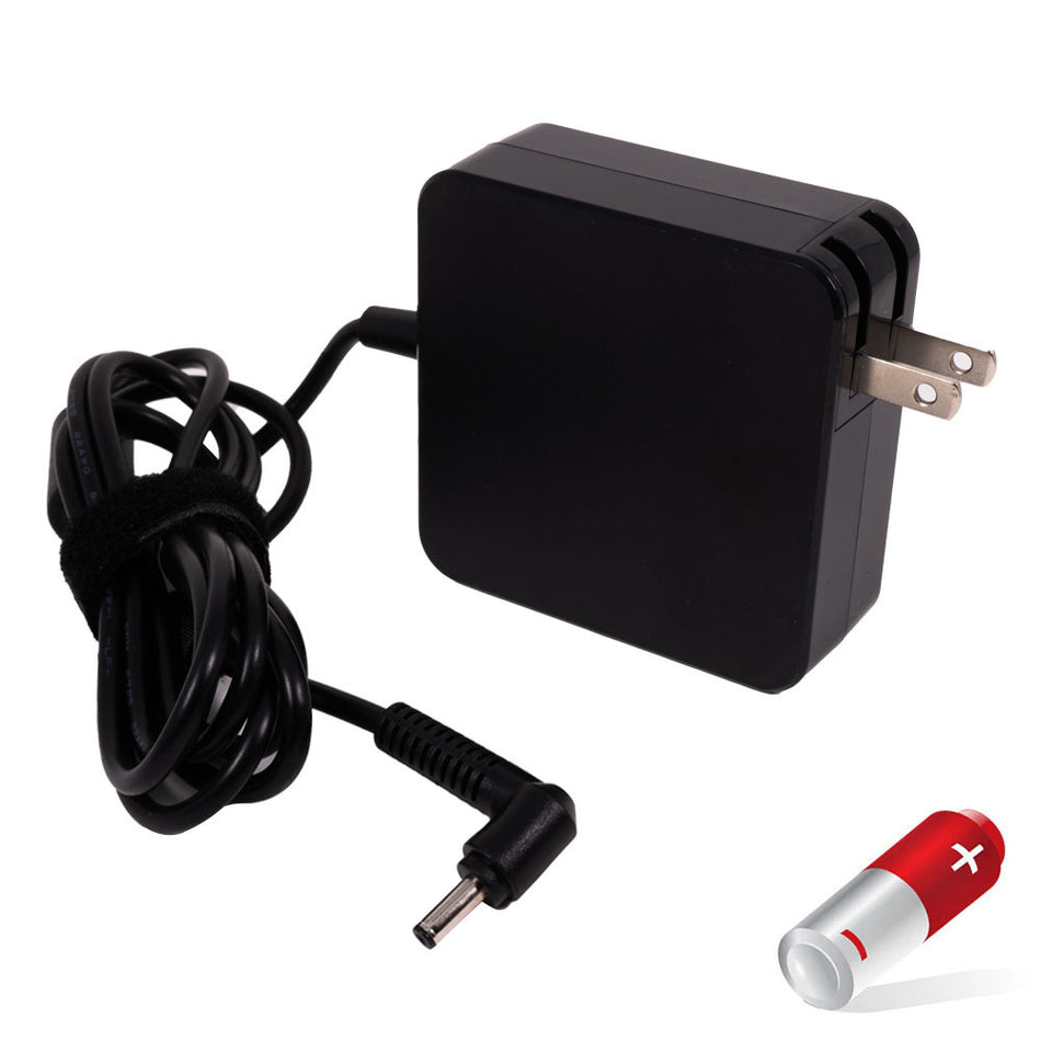 0A001-00040700 Charger for Asus Zenbook UX21A UX31A UX303U UX305 UX305F UX360 UX305 UX330 UX410 AC Adapter Power Cord (1.35 x 4.0mm) [19V 45W/65W] - Compatible Adapter