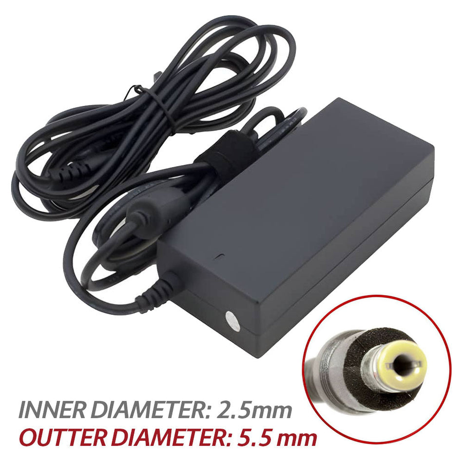 [Bundle Exclusive -50%] Asus F/K/P/X/PU/UX Series Dell Inspiron/1300 B120 B130 B1300 120L Series (19V 3.42A 65W) Compatible Adapter