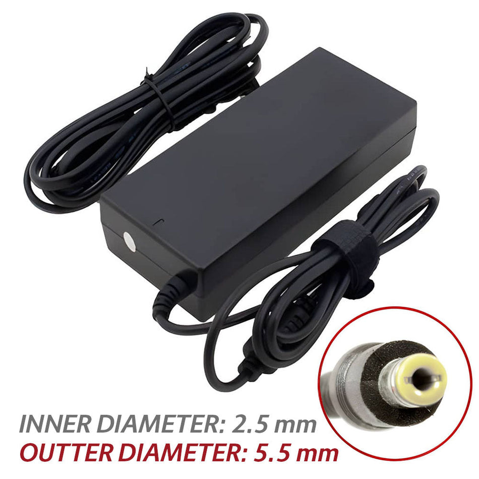 [Bundle Exclusive -50%] Asus A/K/X/R/Q/S Series Fujitsu LifeBook AC Adapter Charger Power Cord (19V 3.42A/4.74A 65W-90W) Compatible Adapter