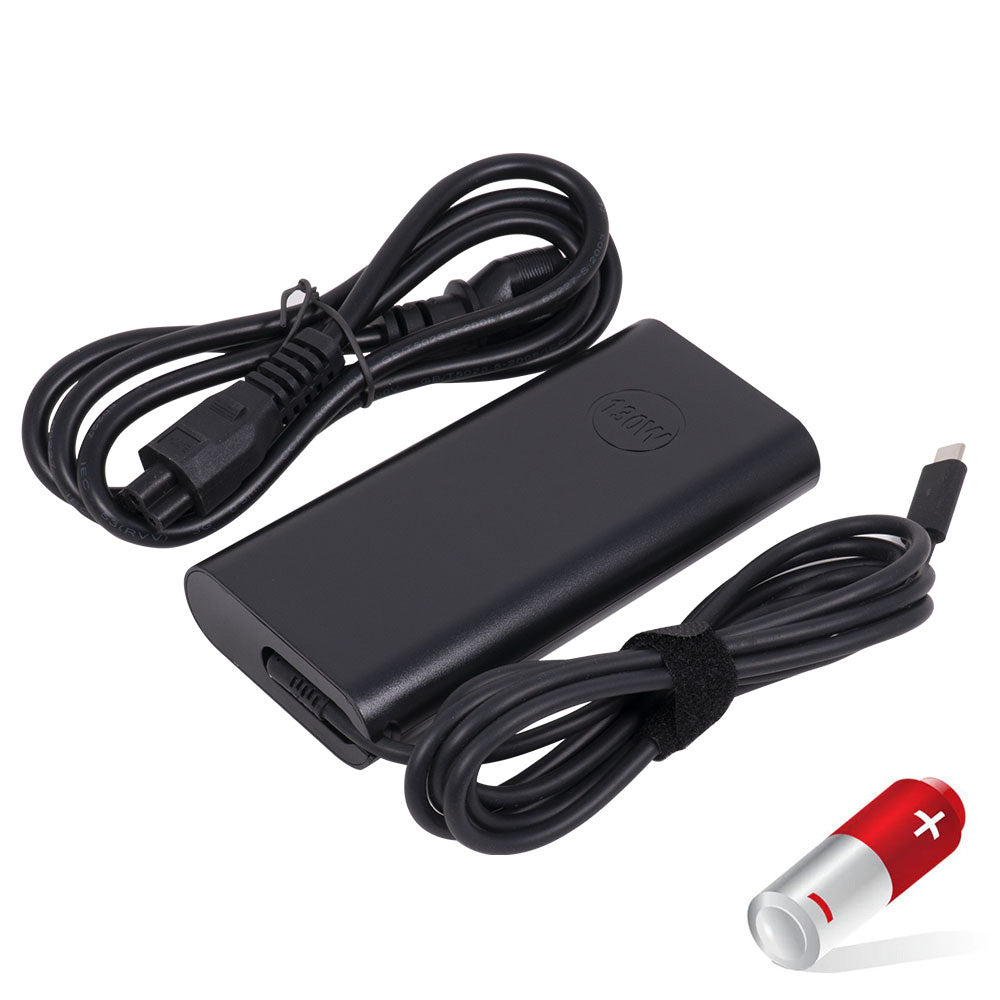 Dell Latitude 7390 7210 7310 3500 3400 Series Laptop Charger AC Adapter Power Cord (USB-C) [130W] - Compatible Adapter