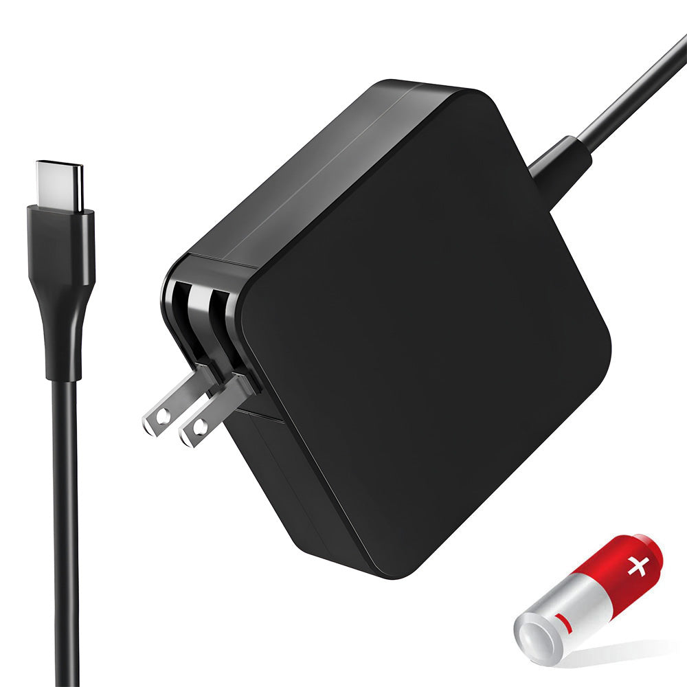 Asus Chromebook Flip C213 C213NA C213SA ExpertBook B9450 B9450FA Series Laptop Charger AC Adapter Power Cord (USB-C) [65W] - Compatible Adapter