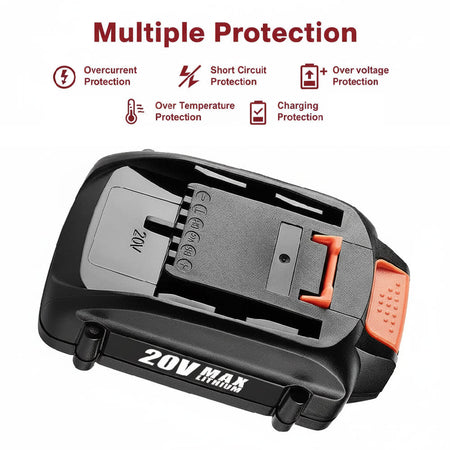 Enhanced Life &amp; Safety: Constructed with high-grade lithium cells, the battery ensures faster charging and an extended service life. It can be charged at any time without worrying about the memory effect. For user safety, it includes built-in protection against overheating, over-charging, and excessive current flow.