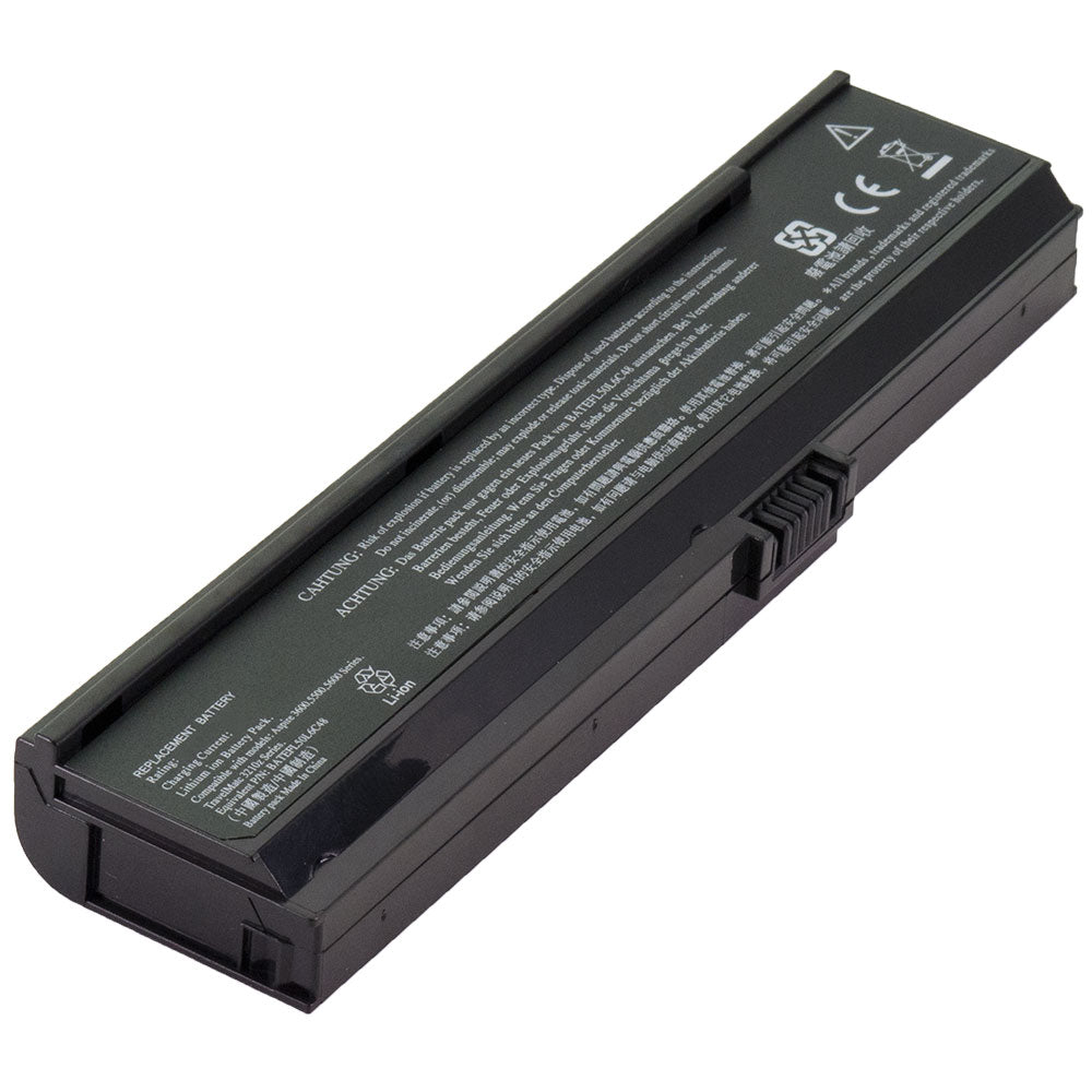 Acer TravelMate 2480 2400 3260 3270 3210 3220 3230 Series Laptop Battery 3UR18650Y-2-QC261 BATEFL50L6C40 CGR-B/6H5 LIP6220QUPC 4UR18650Y-QC271 [11.1V] Compatible Battery