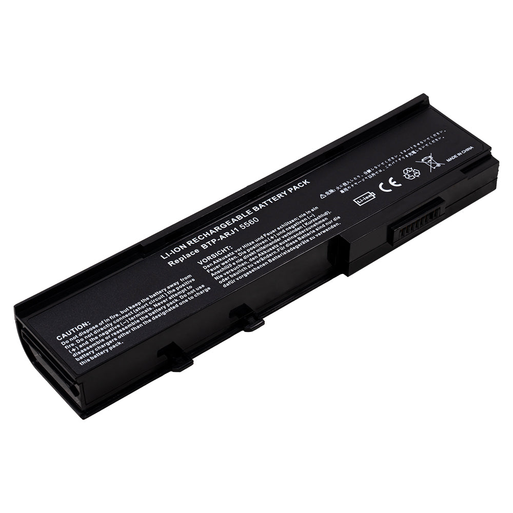 Front view of compatible laptop battery label for Acer Aspire 3624 3620 5560 2420 2920 5540