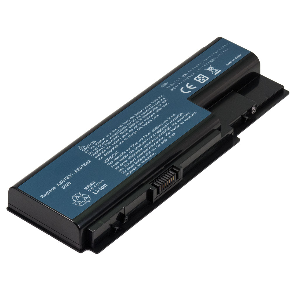 AS07B71 BT.00603.033 Battery for Acer Aspire 3620 5560 5220 5720 5730 5520 6930 7720 5315 Series Acer Extensa 4420 Series Gateway MD2614 MD2601u Series Laptop AS07B31 AS07B51 AS07B41 AS07B61 [11.1V] Compatible Battery