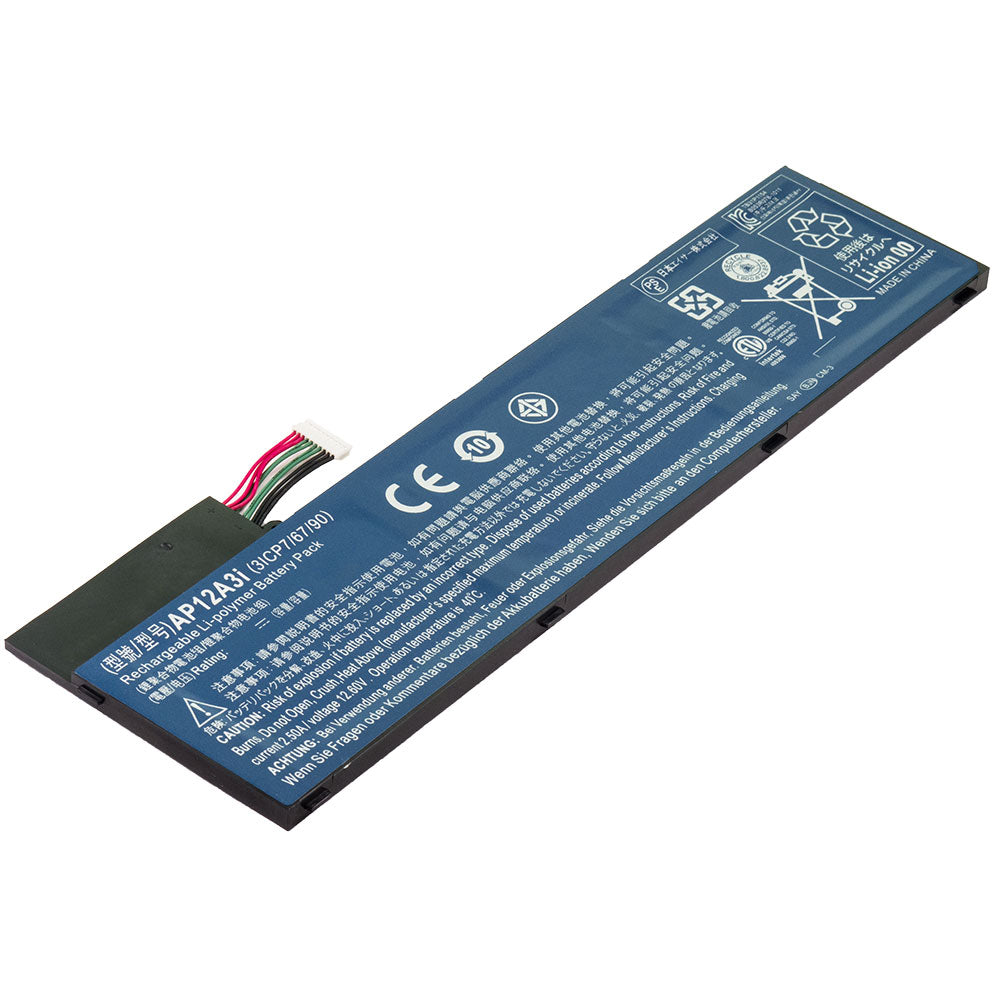 Front view of compatible laptop battery label for Acer Aspire M5-481 M5-481G M5-481PT M5-481T M5-581G M5-581T
