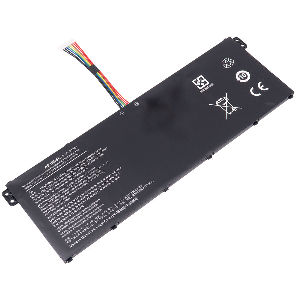 AP19B8K Battery for Acer Aspire 3 A314 A315 A317 Aspire 5 A514 Aspire 7 A715 Acer Chromebook 15 CB315-3H 314 C933 Extensa 15 EX215 Spin 3 SP314 Swift 3 SF314 TravelMate P2 TMP214 TMP215 TravelMate Spin B1 B118 Series Laptop [11.25V/11.4V] Compatible Battery