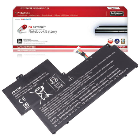 Acer Aspire One Cloudbook 11 AO1-132 Series Laptop Battery AP16A4K KT.00304.003 3ICP4/68/111 KT.00304.007 [11.1V/11.25V] Compatible Battery
