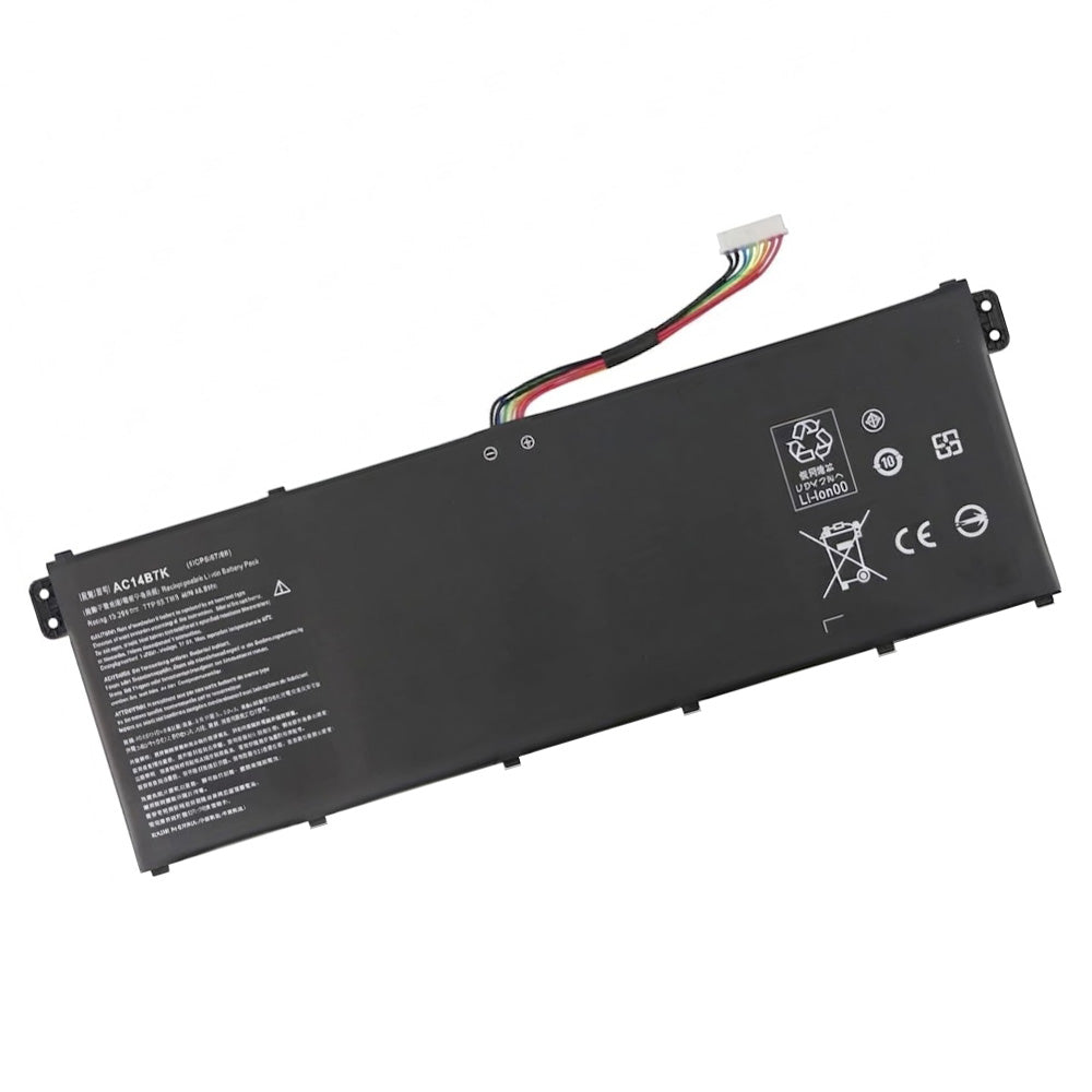 Front view of AC14B7K compatible laptop battery label for Acer Swift 3 SF314-56 SF314-56G