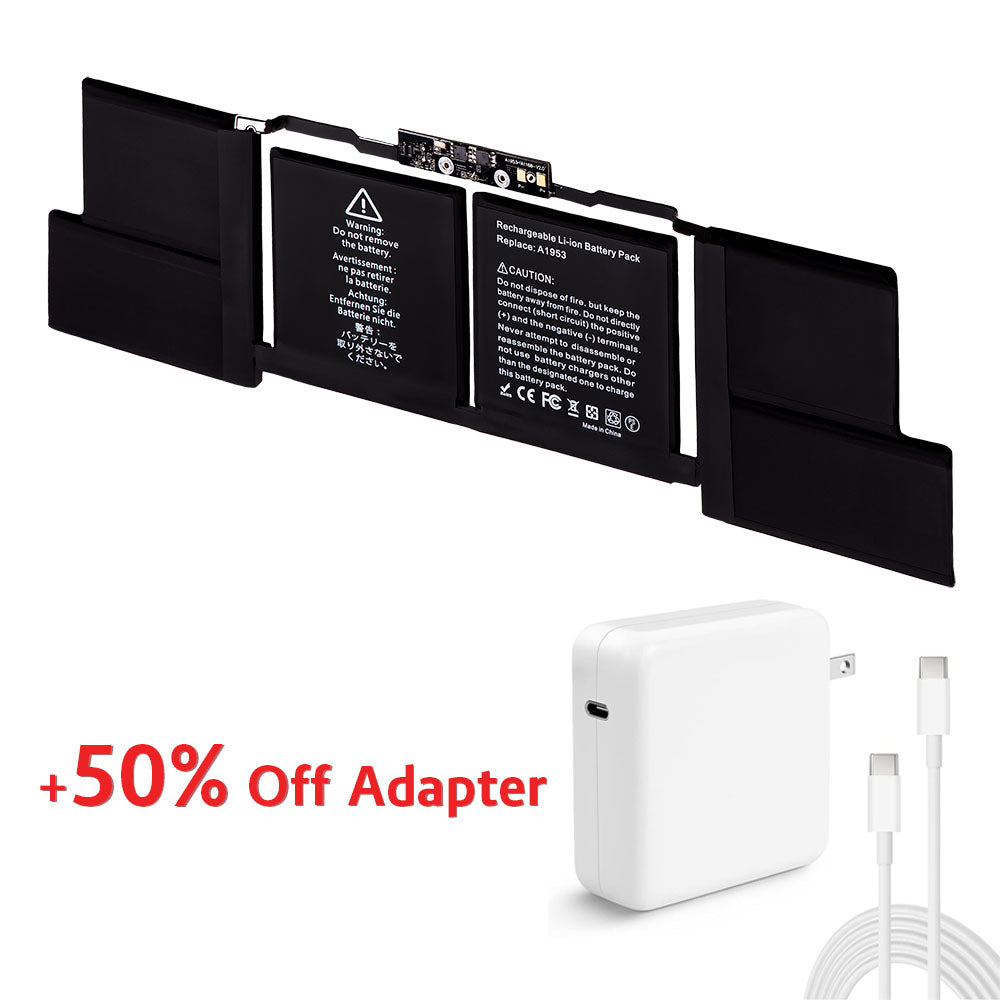 A1990 A1953 Battery for Apple MacBook Pro 15 inch Touch Bar (Mid
