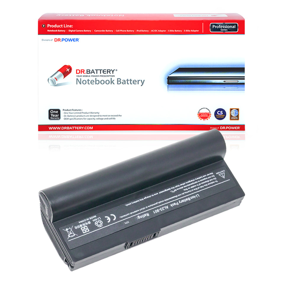 Asus AL23-901 AL23901 Battery for Asus Eee PC 901 904HA 1000H 1000HA 1000HD 1000HE Series PL23-901 [7.4V] Compatible Battery