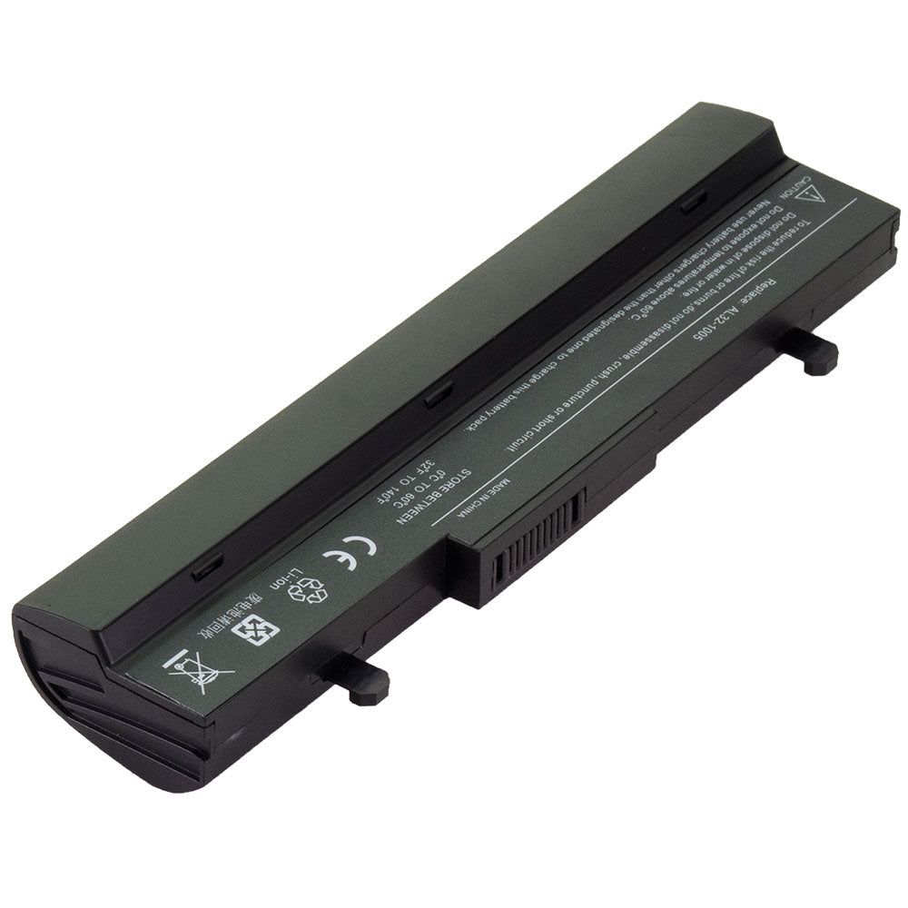 Front view of compatible laptop battery label for Asus Eee PC 1001PX 1005HA 1005HAB 1001P