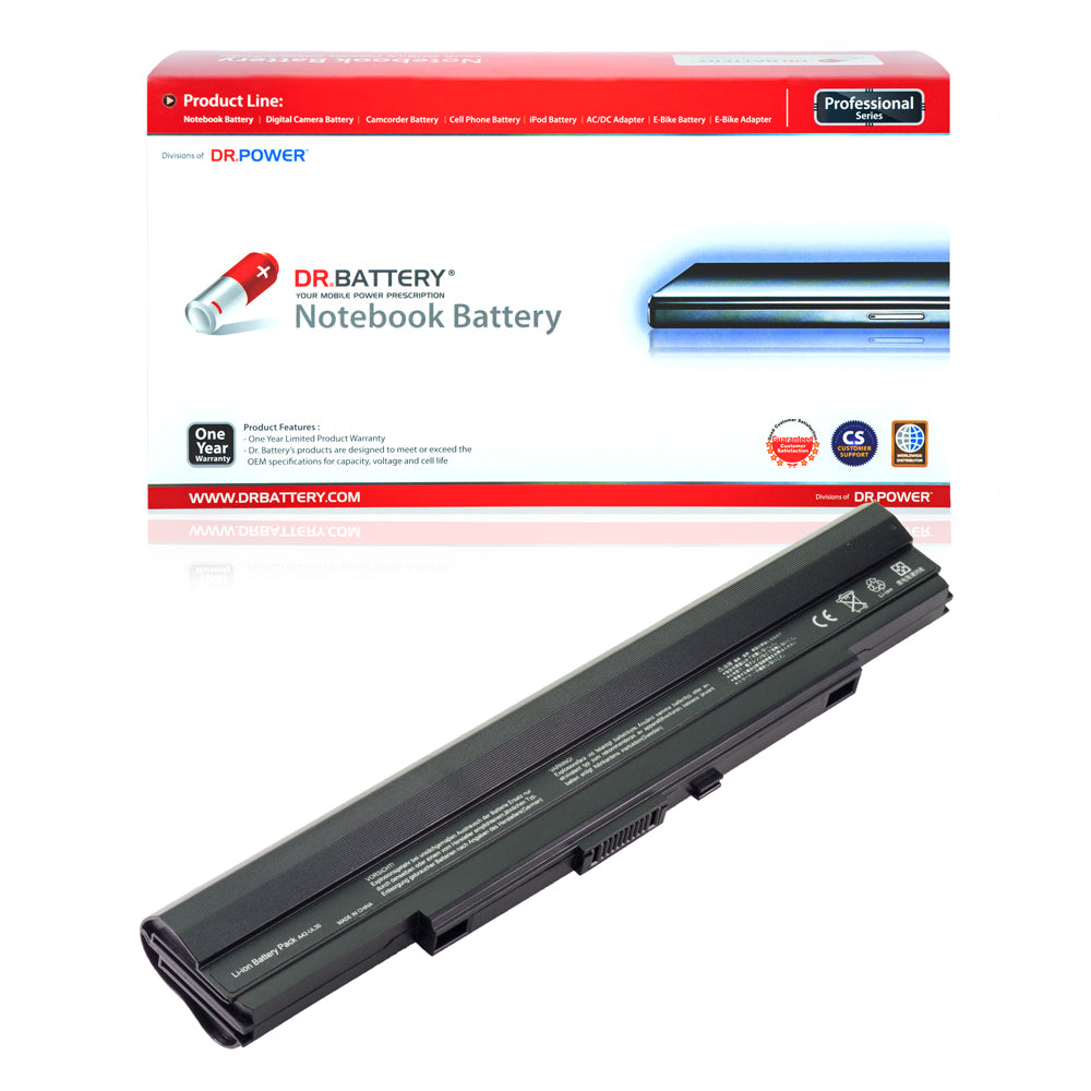 Compatible laptop battery for Asus UL30VT UL80J UL30 UL80 UL30AT UL30JT with DrBattery packaging