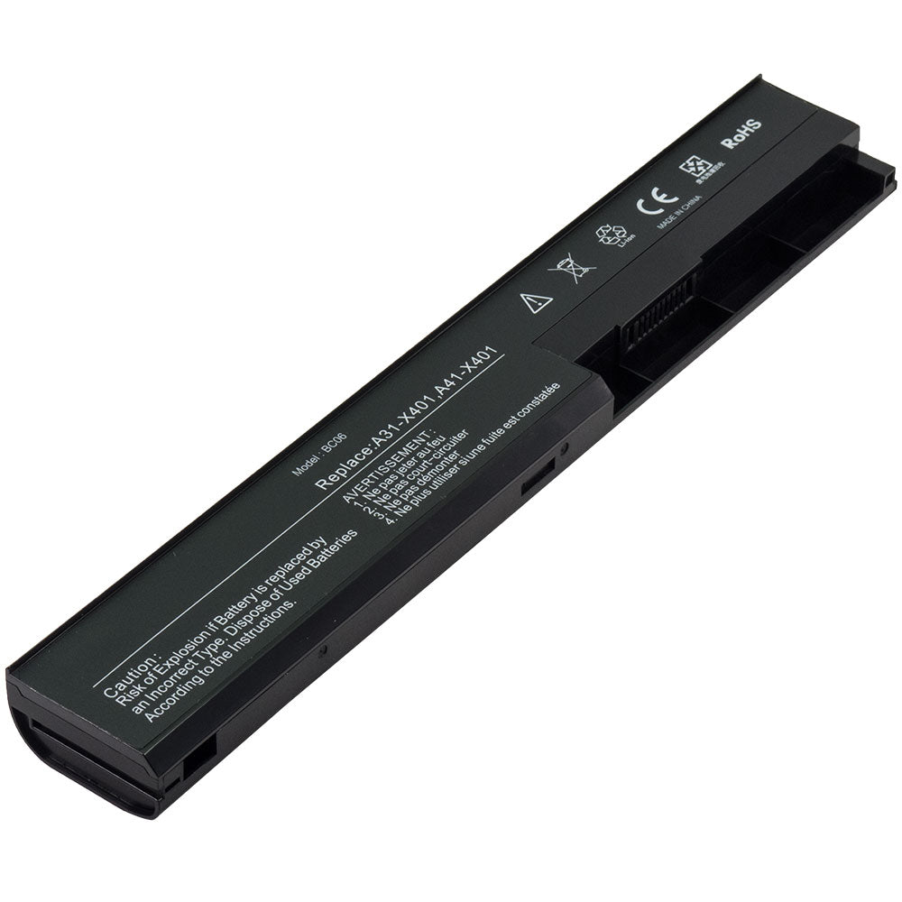 A31-X401 compatible laptop battery for Asus X401A, X501A