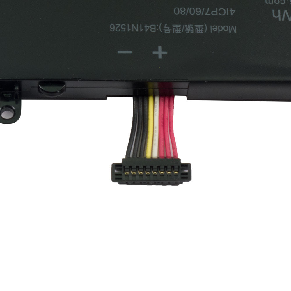 Close-up of B41N1526 compatible laptop battery connector for Asus FX60VM, FX60V and ZX60V