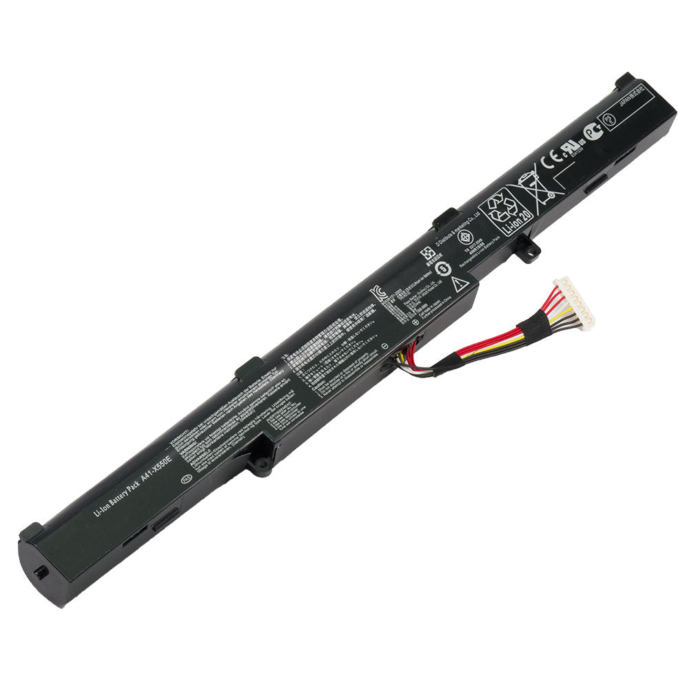 (Bundle with Adapter for 50% Off) Asus A41-X550E Battery for Asus X751 X751BP X751L X751LA X751LAV X751M F550 F550D F550DP F751 K751LA K751LDV K751SJ P750L Series [14.4V] Battery Replacement