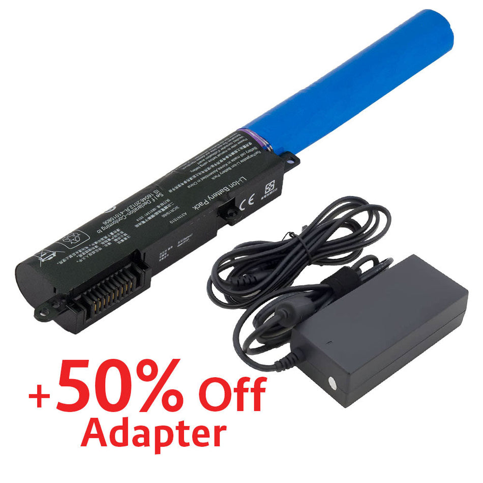 (Bundle with Adapter for 50% Off) Asus A31N1519 X540 X540S X540L X540LA R540UP X540LJ X540SA X540SC X540YA X540YA-1A X540LA-3H R540SA Series [11.25V] Compatible Battery