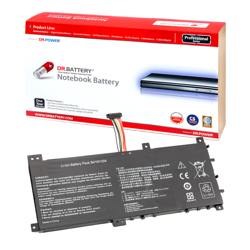 Asus VivoBook S451LA S451LB V451LA V451LB Series Laptop Battery B41N1304 0B200-00530000 [14.4V] Compatible Battery
