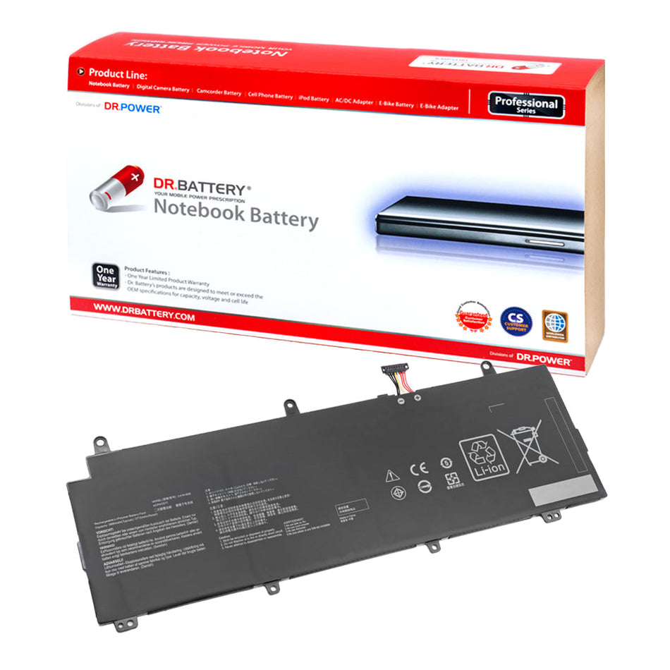 Asus ROG Zephyrus S GX531GW GX531 GX531G GX531GV GX531GWR GX531GX GX531GXR GX532GV GX532GW GX535GV GX535GW GX535GX GX535GXR Series Laptop Battery C41N1828 0B200-03020200 4ICP4/72/77 [15.44V] Compatible Battery
