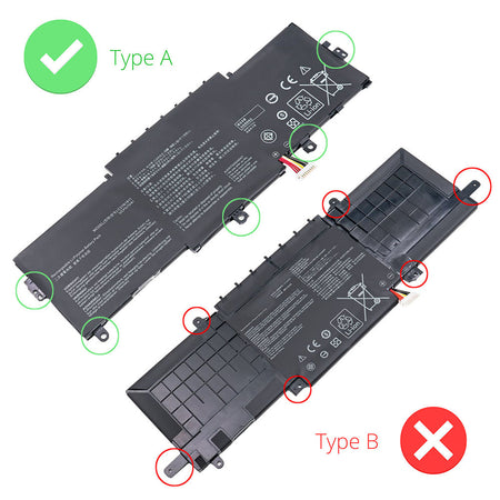 C31PNJ5 C31POJ5 Battery for Asus ZenBook 14 UX433 UX433F UX433FA UX433FN UX433FQ Series Asus ZenBook 14 BX433F BX433FN RX433F RX433FA RX433FN Series Asus Zenbook 14 Deluxe U4300F Series Laptop C31N1811 0B200-03080000 [11.55V] Compatible Battery