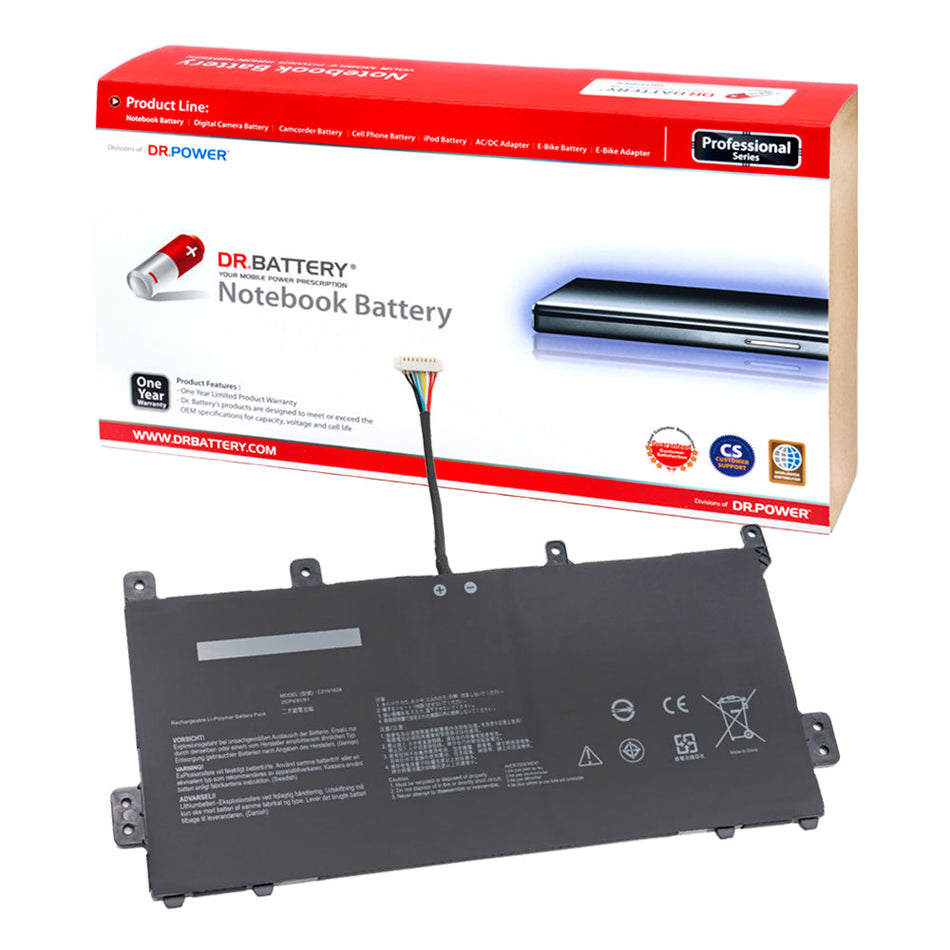 Asus Chromebook C423NA Series Laptop Battery C21N1808 C21PQCH 0B200-03130000 0B200-03060000 [7.7V] Compatible Battery