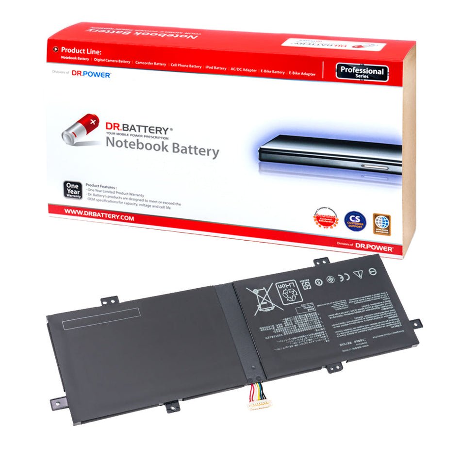 0B200-03340000 Battery for Asus ZenBook 14 UM431 UM431DA UX431 UX431DA UX431FA UX431FL UX431FN Series Asus VivoBook S14 S431FA S431FL Series Laptop C21N1833 2ICP5/74/110 C21PtJH [7.7V] Compatible Battery