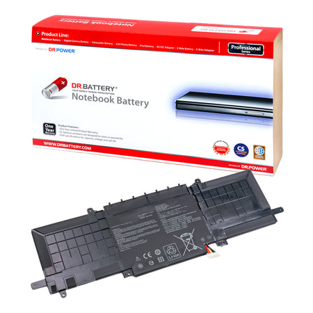 Asus ZenBook 13 UX333FA UX333F UX333FN UX333 Series Laptop Battery C31N1815 0B200-03150000 3ICP5/70/81 [11.55V] Compatible Battery