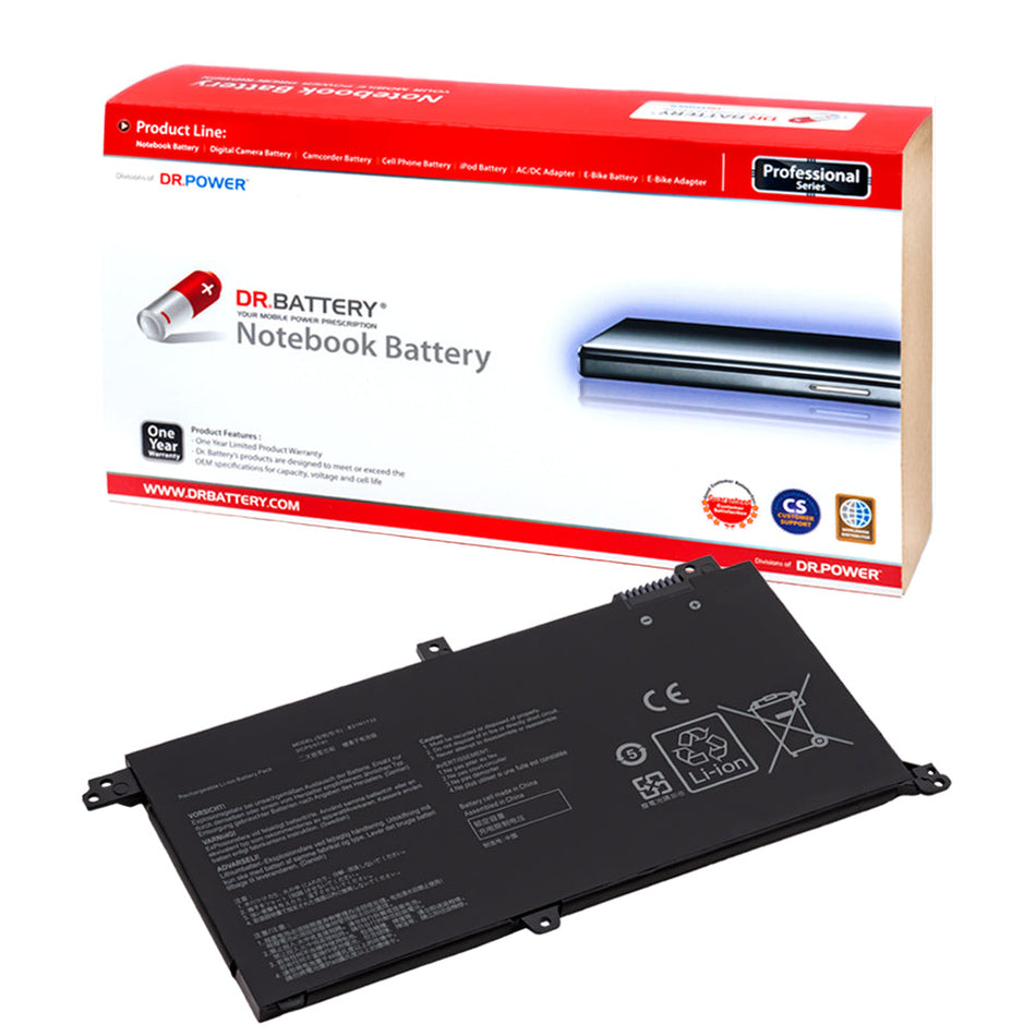 Asus K430FA K430FN K430UF K571GD K571GT K571LH K571LI Series Laptop Battery B31N1732 0B200-02960400 [15.52V] Compatible Battery