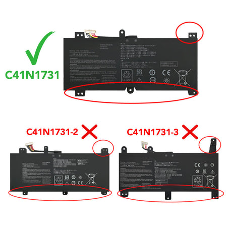Asus ROG Strix GL504G GL504GM GL504GS GL504GW Series C41N1731 0B200-02940000 4CIP5/70/81 [15.4V] Compatible Battery