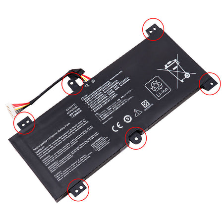 Asus ROG Strix  Hero II GL504 GL504G GL504GM GL504GS GL504GW G515 G515GV G515GW G715GV G715GW Series Laptop Battery C41N1731 0B200-02940000 4CIP5/70/81 [15.4V] Compatible Battery