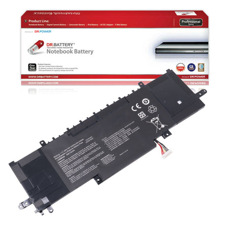 Asus ZenBook 14 UM433 UM434 UM433D UM433DA UM433IQ UM434DA UM434IQ Series Laptop Battery C31N1841 0B200-03420300 0B200-03830000 [15.4V/15.55V] Compatible Battery