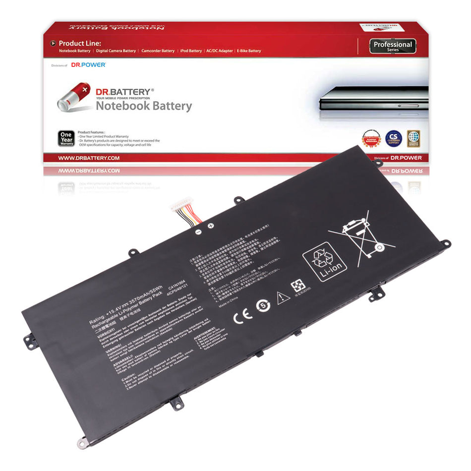 Asus C41N1904 C41N1904-1 Battery for Asus ZenBook 14 UX425UA UM425IA UX425EA UX425JA 13 BX325JA UX325EA UX325JA UM325SA UX363EA UX363JA S UX371 UX393 UX393EA UX371EA S14 S435 S435EA Series [15.4V/15.48V] Compatible Battery