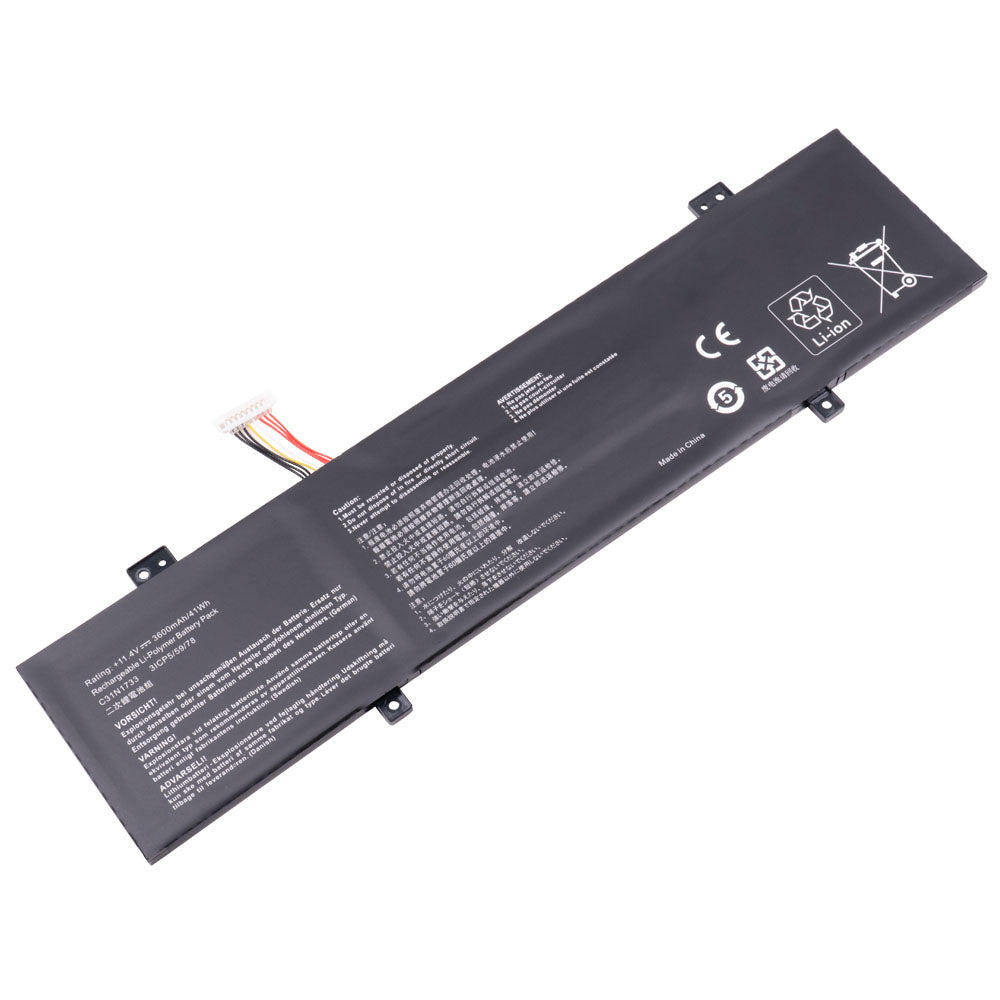 C31N1733 ASUS VivoBook Flip 14 TP412U TP412UA TP412FA TP412UA-IH31T TP412UA-EC059T TP412FA-EC551T TP412FA-EC707T EC035T TP412UA-DB71T TP412UA-AS8202T [11.4V] Laptop Battery Replacement