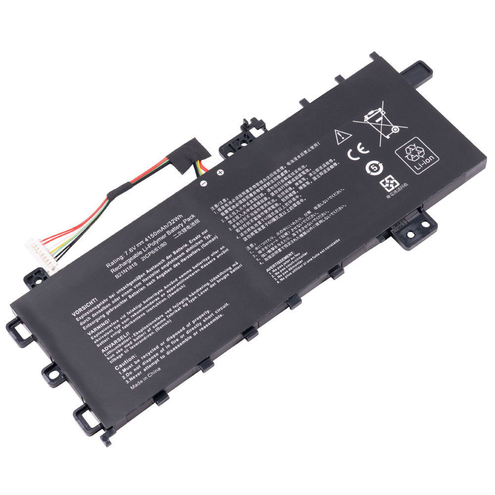 (Adapter Bundling Available) Asus C21N1818-1 Battery for Asus VivoBook 15 F512FA F512DA F512JA X512DA X512JA F512FB F512FJ F512FL F512UA X512FA X512FB X512FJ X512FL X512JF X512JP X512DK R564DA R564FA R564JA Series [7.6V/7.7V] Compatible Battery