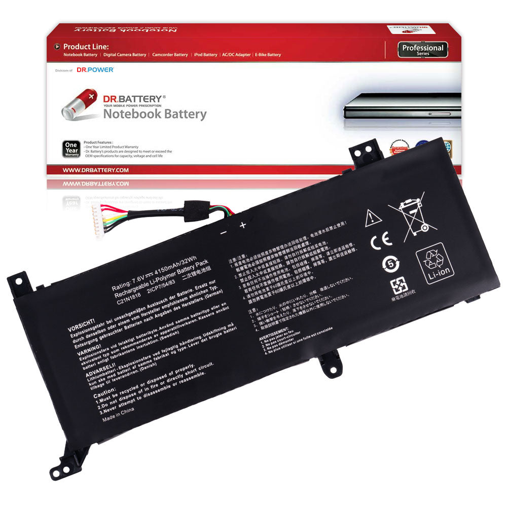 C21N1818 0B200-03280500 C21PpJH Laptop Battery Compatible for Asus