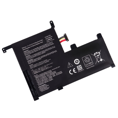 Asus C31N1703 Battery for Asus Zenbook Flip UX561U UX561UA UX561UN Q525UA Q525U Q505UA Q525UA-BI7T9 Q505UA-BI5T7 Q525UA-BI7T11 Q505UA-BI5T9 UX561UA-BO052T BO029T Series C31P0J1 0B200-02650100 [11.4V/11.55V] Compatible Battery