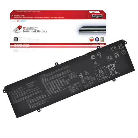 Compatible laptop battery for Asus VivoBook Pro 14X OLED M7400QC M7400QE N7400PA N7400PC with DrBattery packaging