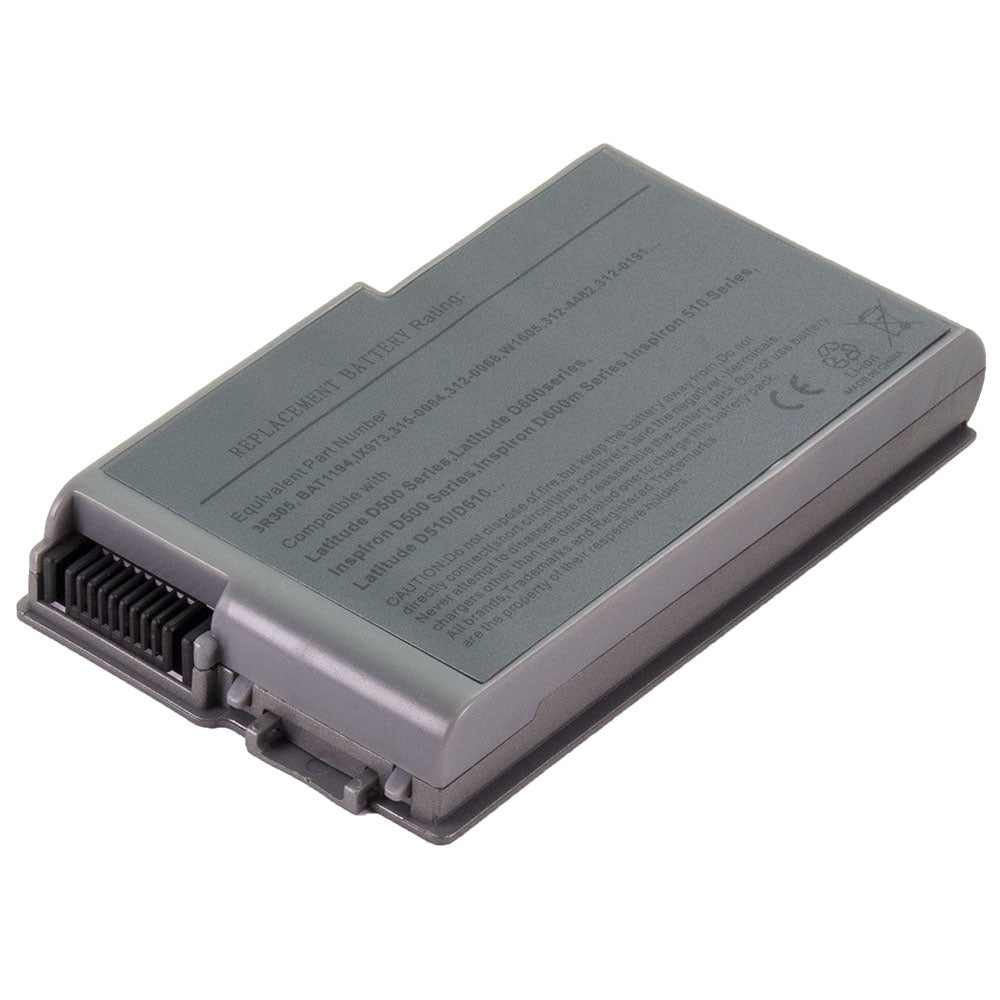 (Adapter Bundling Available) C1295 Battery for Dell Latitude D500 D510 D520 D530 D600 D610 Inspiron 500m 510m 600m Precision M20 Series M9014 3R305 6Y270 1X793 BAT1194 [11.1V] Compatible Battery