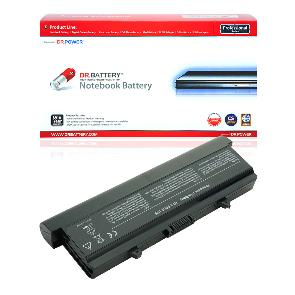 GP952 GW240 Battery for Dell Inspiron 1525 1526 1545 1546 1750 1440 Dell Vostro 500 Series Laptop X284G M911G 0Y823G PP29L PP41L RN873 M911 RU586 C601H G617H XR697 312-0844 312-0625 [11.1V] Compatible Battery