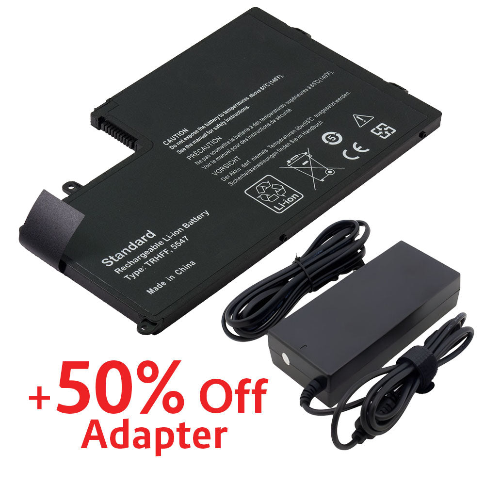 (Adapter Bundling Available) Dell TRHFF 1WWHW Inspiron 15 5547 5548 5557 5542 5543 5545 Inspiron 14 5447 5445 5442 5457 5448 Latitude 3450 3550 Series 0PD19 1V2F6 P39F P49G P51G 7P3X9 86JK8 01V2F6 DFVYN 5MD4V 58DP4 [11.1V] Compatible Battery