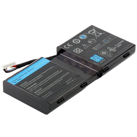 KJ2PX Battery for Dell Alienware 17 R1 M17x R5 Series Dell Alienware 18 R1 M18x R3 Series Dell P18E P19E P18E001 P19E001 Series Laptop 2F8K3 G33TT 02F8K3 0G33TT 0KJ2PX 451-BBCB [14.8V] Compatible Battery