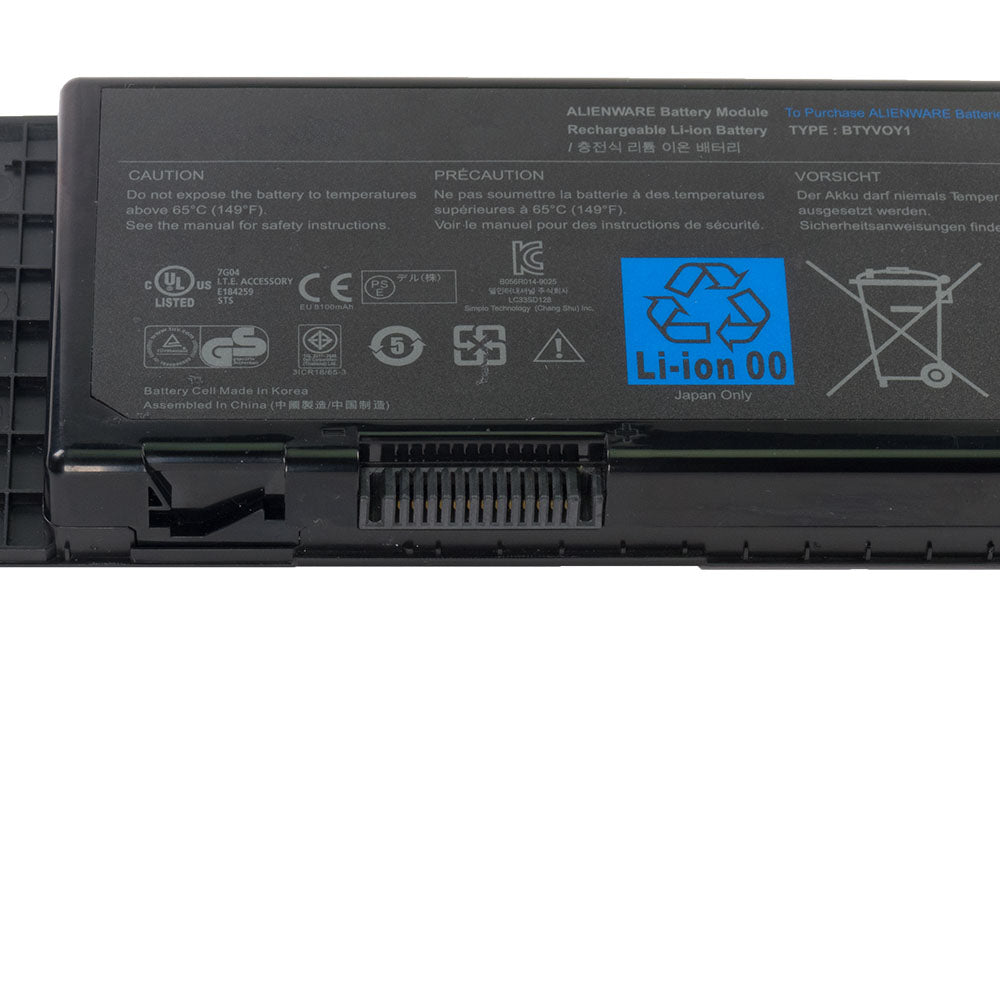 Dell Alienware M17x R4 Series Laptop Battery BTYVOY1 7XC9N C0C5M 318-0397 451-11817 [11.1V] Compatible Battery