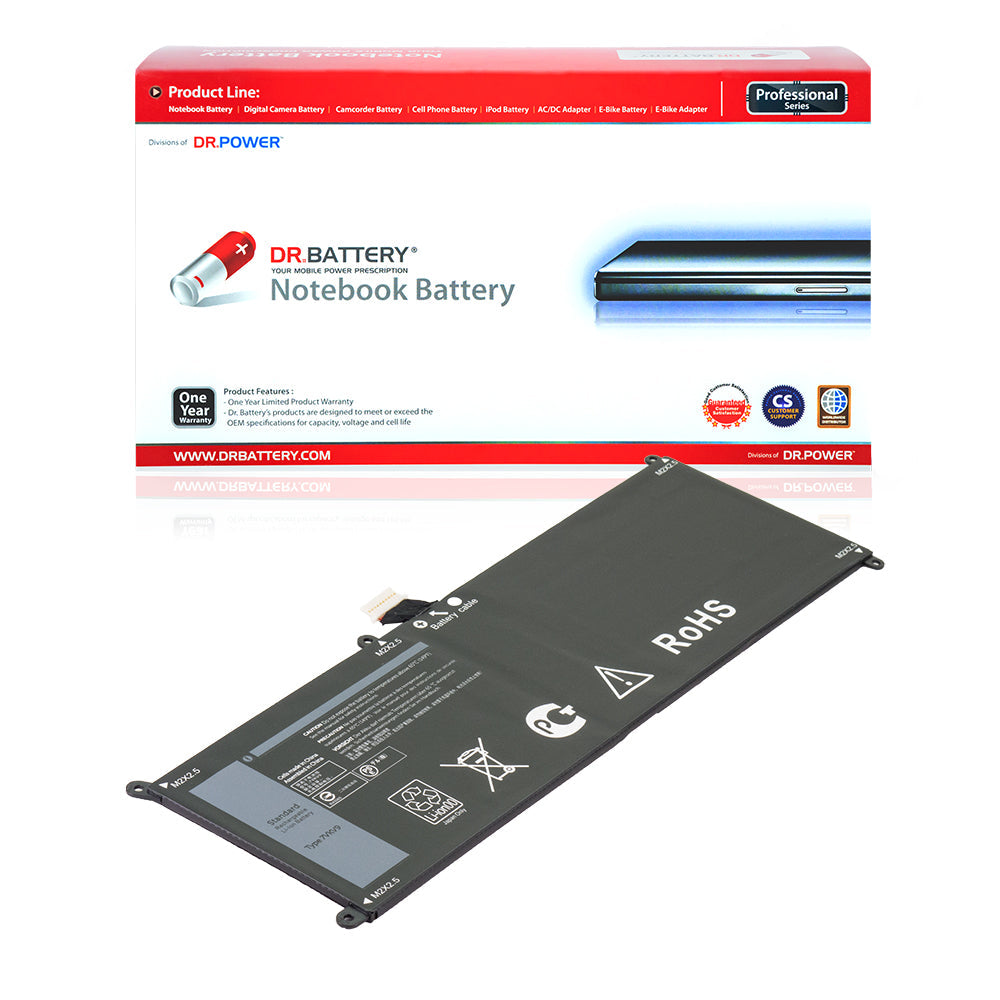 9TV5X Battery for Dell Latitude 12 7275 Series Dell XPS 12 9250 Series Laptop 7VKV9 V55D0 07VKV9 0V55D0 09TV5X [7.6V] Compatible Battery