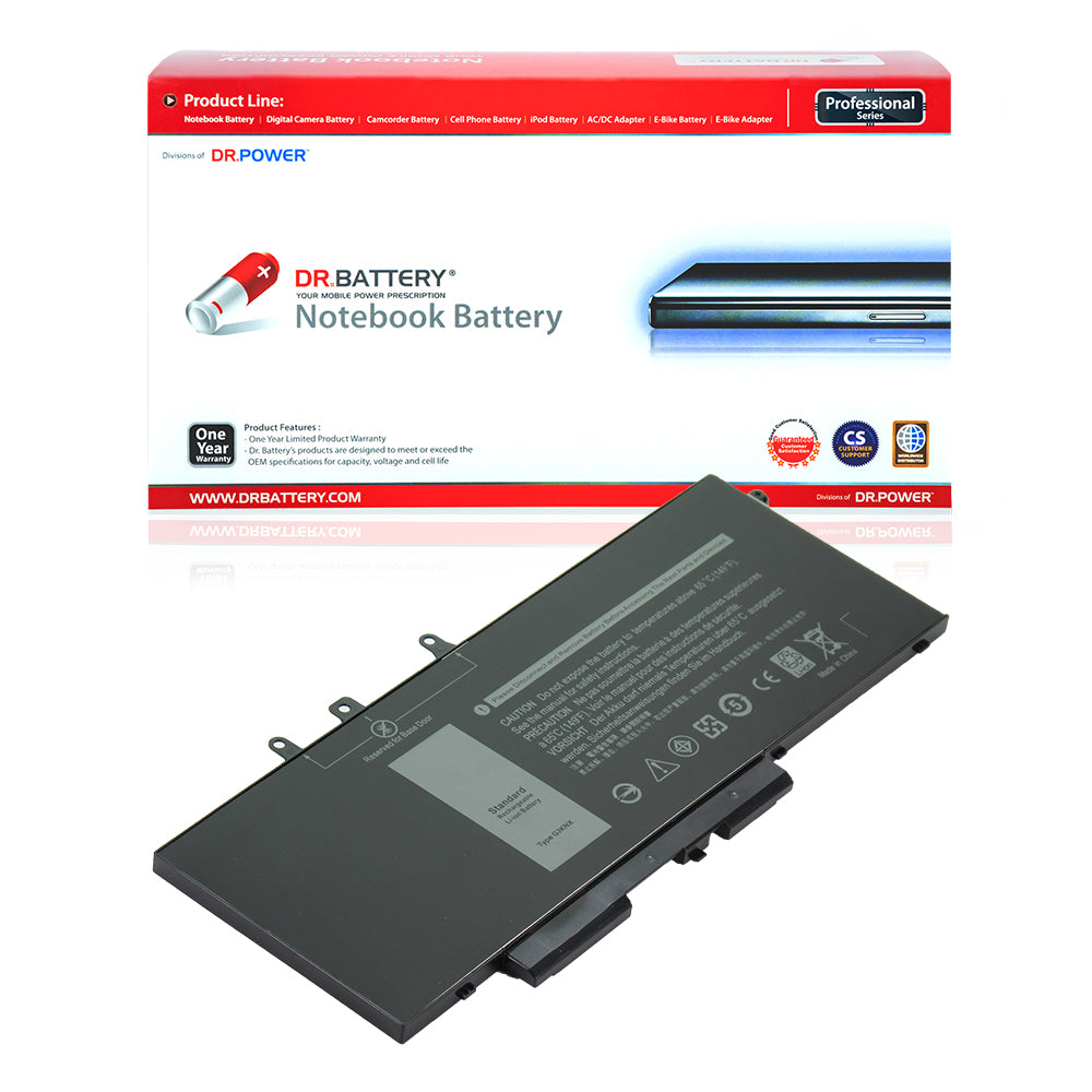 Dell Latitude 5480 5490 5580 5280 5590 E5480 E5580 E5490 E5590 Precision 15 3520 3530 GJKNX GD1JP 0GD1JP DY9NT 0DY9NT 5YHR4 451-BBZG [7.6V] Battery Replacement