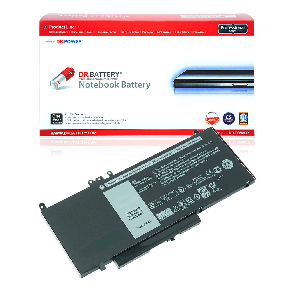 Dell Latitude E5270 E5470 E5550 E5570 6MT4T 7V69Y 07V69Y R0TMP ROTMP [7.6V] Battery Replacement