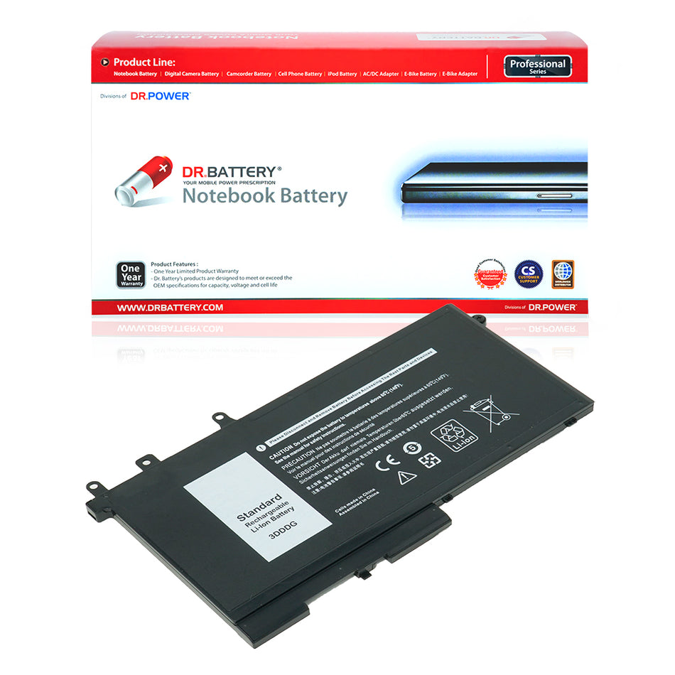 3DDDG 03VC9Y Battery for Dell Latitude 5280 5288 5290 5480 5488 5490 5491 5495 5580 5590 Latitude E5280 E5480 E5580 E5490 E5590 Precision 3520 3530 Series 45N3J 080JT9 RRJDX [11.4V] Compatible Battery