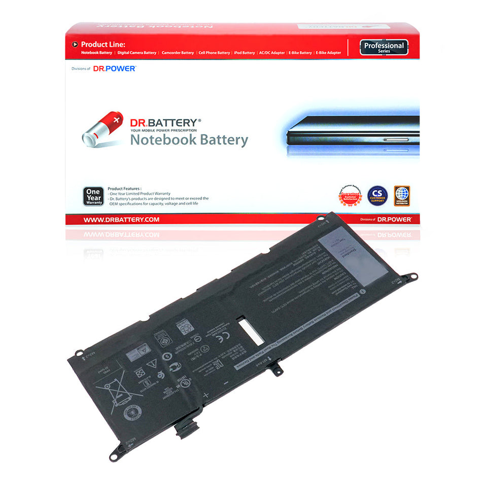 Dell XPS 13 9370 9380 7390 2019 Inspiron 13 7000 7390 7391 2-in-1 5390 5391 14 7400 7490 Latitude 3301 Inspiron 5390 5391 7400 7490 DXGH8 P82G G8VCF P82 H754V [7.4V] Battery Replacement