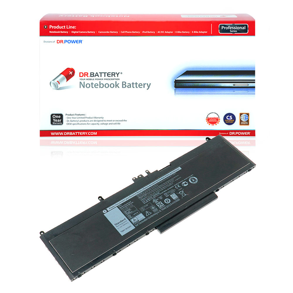 Dell Latitude E5570 Series Laptop Battery WJ5R2 4F5YV [11.4V] Compatible Battery